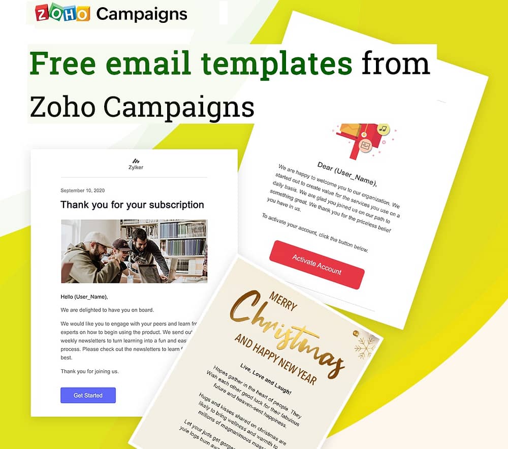 email automated marketing with Zoho Campaigns