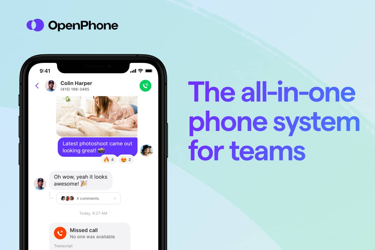 OpenPhone all in one phone system for teams